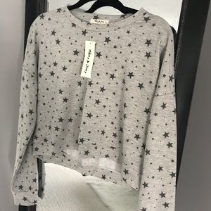 Cute stars crop sweater